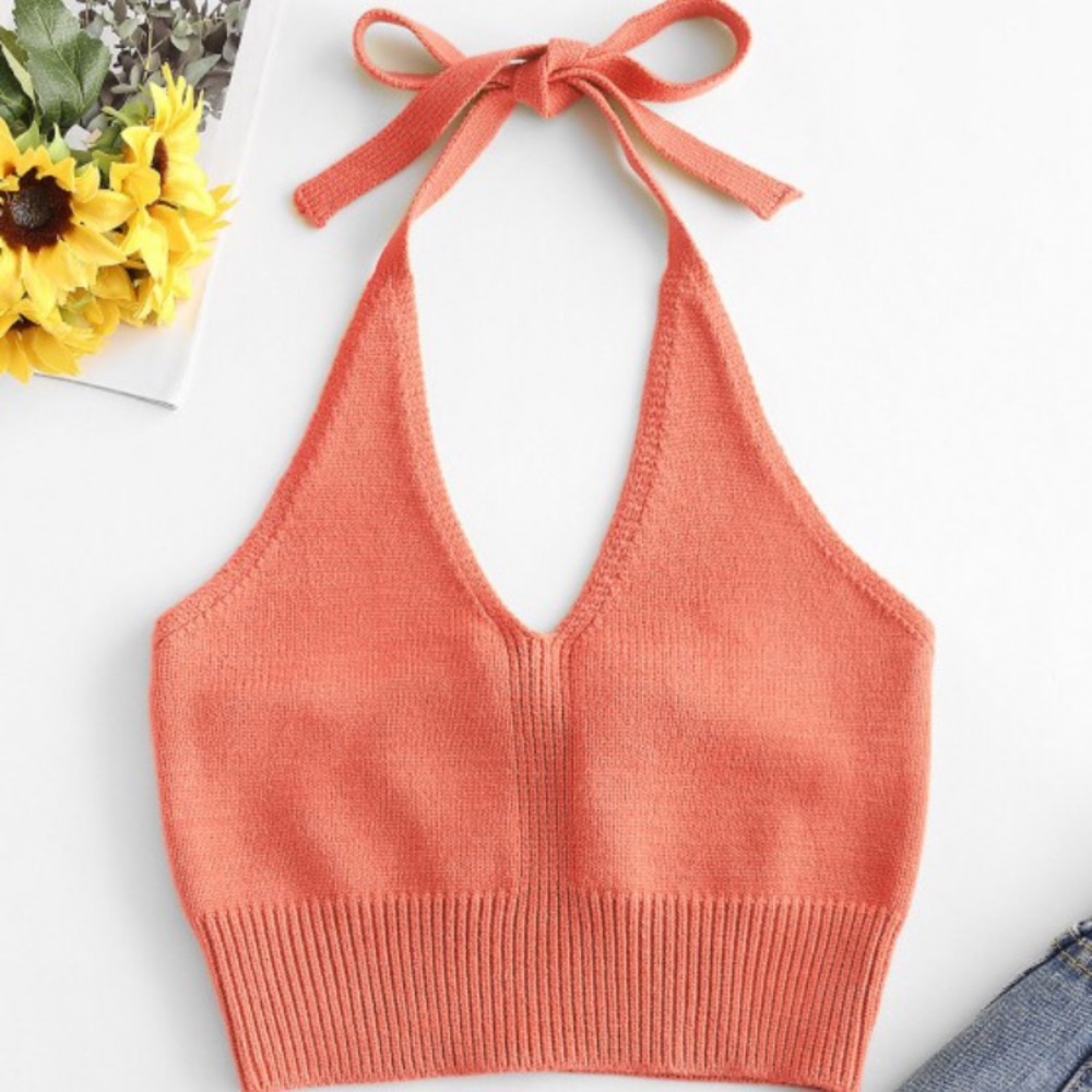 Knitted Halter Top